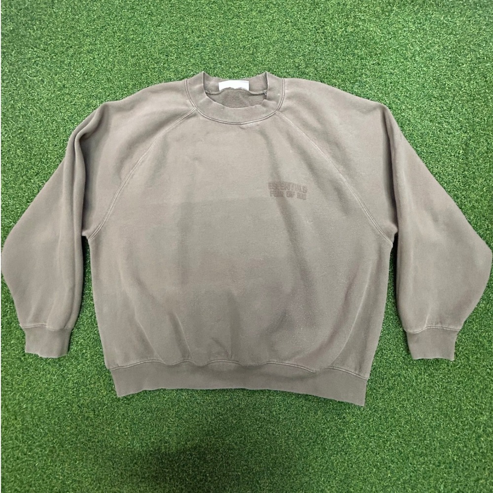 Essentials Fear of God Crewneck Sweatshirt Gray XXL Oversized Raglan Fleece